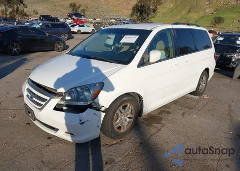 2006 Honda Odyssey Ex z USA, uszkodzony, nr VIN 5FNRL38446B430163